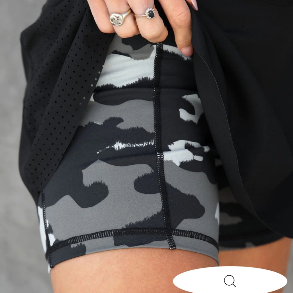 VICI Skort Camo Shorts Skirt small black grey - Picture 2 of 12
